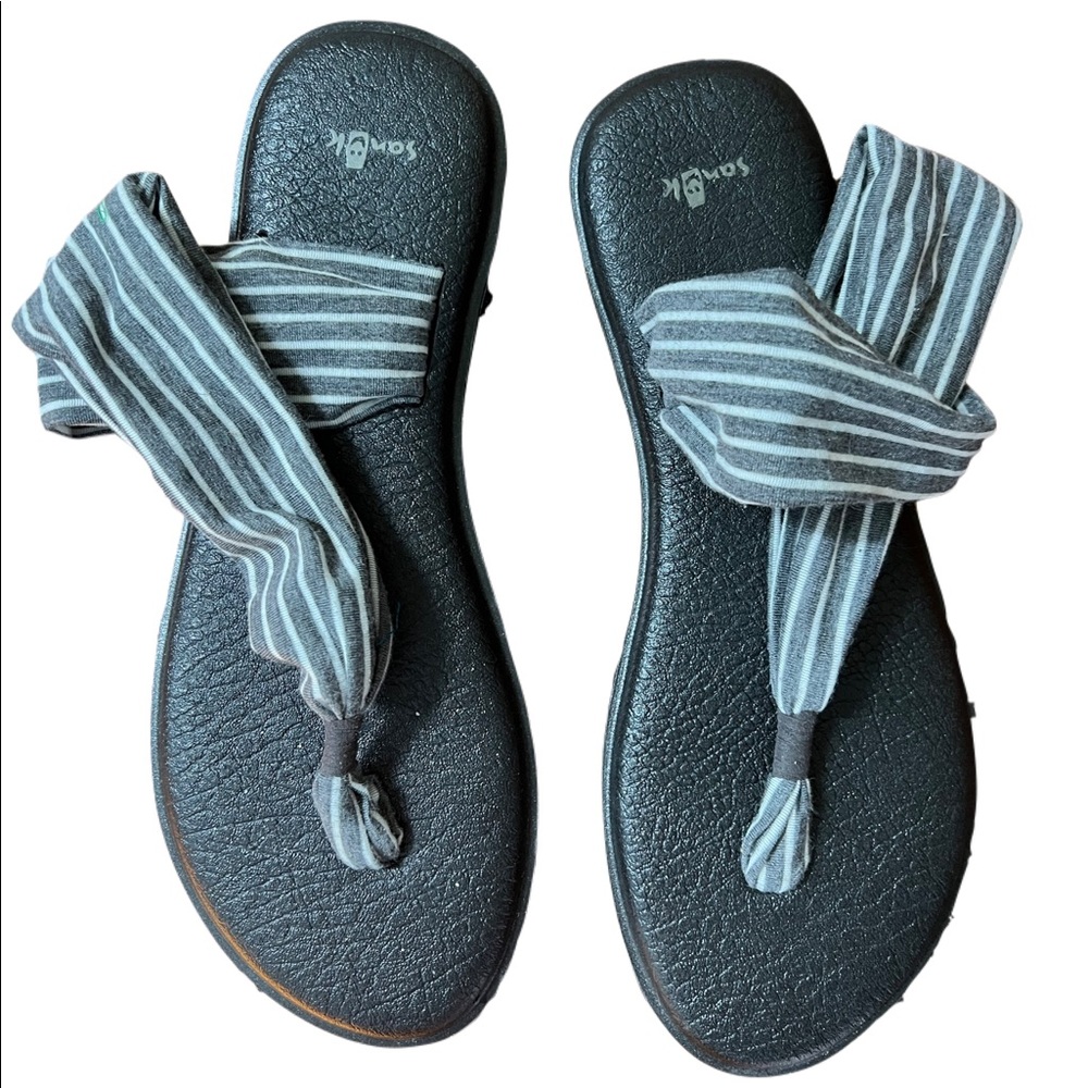 Sanuk yoga sling slide flip flops sandals size 11 like new